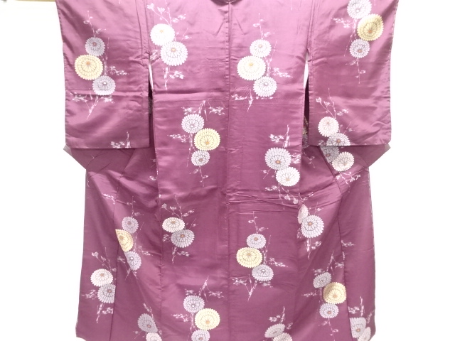 JAPANESE KIMONO / ANTIQUE KIMONO / TAISHO ROMAN STYLE / WOVEN KIKU